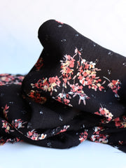 Load image into Gallery viewer, Aisling on Black Swiss Dot Rayon Crepon