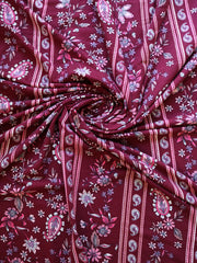 Load image into Gallery viewer, Empress on Burgundy Double Brushed Poly