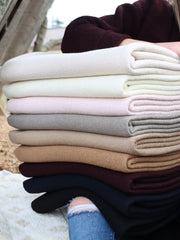 Load image into Gallery viewer, Taupe Wool Boucle/French Terry Knit | By The Half Yard