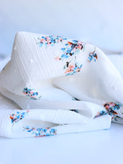 Load image into Gallery viewer, Aisling on Ivory Swiss Dot Rayon Crepon