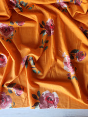 Load image into Gallery viewer, Gwen Floral on Turmeric French Terry