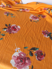 Load image into Gallery viewer, Gwen Floral on Turmeric French Terry