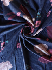 Load image into Gallery viewer, Estelle Floral on Navy French Terry