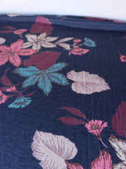 Load image into Gallery viewer, Estelle Floral on Navy French Terry