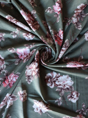 Load image into Gallery viewer, Mae Floral on Dark Sage French Terry