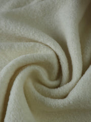 Load image into Gallery viewer, Cream Wool Boucle/French Terry Knit | By The Half Yard