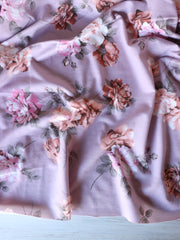 Load image into Gallery viewer, Mae Floral on Lavender Mist French Terry