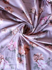 Load image into Gallery viewer, Mae Floral on Lavender Mist French Terry