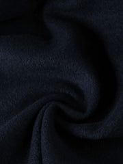 Load image into Gallery viewer, Darkest Navy Wool Boucle/French Terry Knit | By The Half Yard