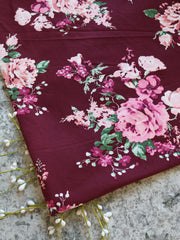 Load image into Gallery viewer, Nixon on Burgundy Double Brushed Poly