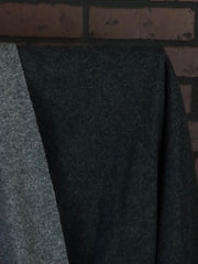 Load image into Gallery viewer, 2 Toned Charcoal & Heather Gray Oslo Double Knit Wool | By The Half Yard