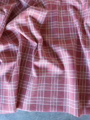 Load image into Gallery viewer, Rose & Ivory Plaid Yarn Dyed Jacquard Knit