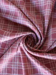 Load image into Gallery viewer, Rose & Ivory Plaid Yarn Dyed Jacquard Knit