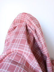Load image into Gallery viewer, Rose & Ivory Plaid Yarn Dyed Jacquard Knit