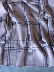 Load image into Gallery viewer, Blush & Denim Plaid Yarn Dyed Jacquard Knit