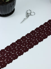 Load image into Gallery viewer, Merlot 2.5" Wide Stretch Lace