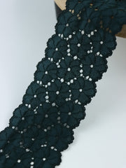 Load image into Gallery viewer, Dark Spruce 2.5" Wide Stretch Lace