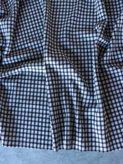 Load image into Gallery viewer, Black & White Mini Check Plaid Yarn Dyed Jacquard Knit