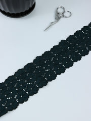 Load image into Gallery viewer, Dark Spruce 2.5" Wide Stretch Lace