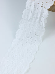 Load image into Gallery viewer, White 2.5" Wide Stretch Lace