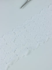 Load image into Gallery viewer, White 2.5" Wide Stretch Lace