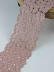 Load image into Gallery viewer, Mauve Mist 2.5" Wide Stretch Lace