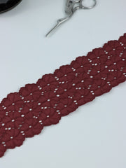 Load image into Gallery viewer, Marsala 2.5" Wide Stretch Lace