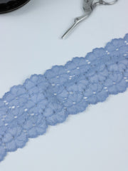 Load image into Gallery viewer, Powder Blue 2.5" Wide Stretch Lace