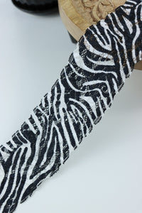 Zebra 2.75" Wide Stretch Lace