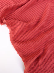 Load image into Gallery viewer, Rust Brushed Waffle Sweater Knit
