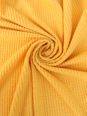 Load image into Gallery viewer, Mustard Brushed Waffle Sweater Knit