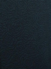 Load image into Gallery viewer, Petrol Vienna Rose Quilted Knit Wool | By The Half Yard