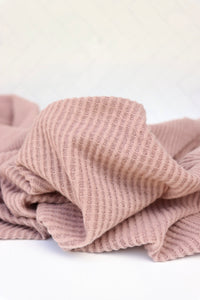 Taupe Brushed Waffle Sweater Knit