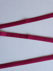Load image into Gallery viewer, Wine Plush Back Satin Strap, Picot Elastic & Closures