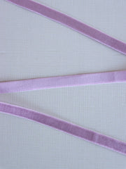 Load image into Gallery viewer, Lilac Plush Back Satin Strap, Scallop Elastic & Closures