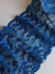 Load image into Gallery viewer, Bright Cobalt 9" Wide Stretch Lace