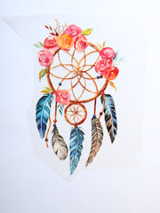Load image into Gallery viewer, Rosey Dreamcatcher Heat Transfer, Iron-On