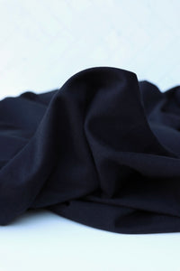 Black Cotton Spandex French Terry