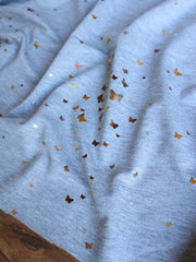 Load image into Gallery viewer, Butterflies 2 Tone Foil on Heather Gray French Terry