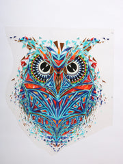 Load image into Gallery viewer, Large Pixel Owl Heat Transfer, Iron-On