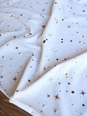 Load image into Gallery viewer, Cosmic Dust 2 Tone Foil on Beige French Terry