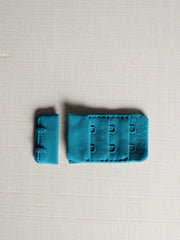 Load image into Gallery viewer, Teal Plush Back Satin Strap, Scallop Elastic & Closures