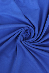 Royal Blue Cotton Spandex French Terry