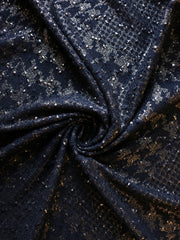 Load image into Gallery viewer, Black & Gold Houndstooth Metallic Special Occasion Sweater Knit