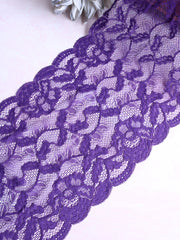 Load image into Gallery viewer, Purple Decadence 9" Wide Stretch Lace