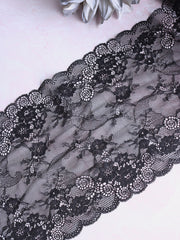 Load image into Gallery viewer, Black 8" Wide Stretch Lace