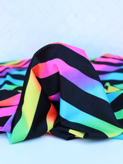 Load image into Gallery viewer, Neon Rainbow Ombre K-Deer Signature Stripe Athletic Nylon/Spandex