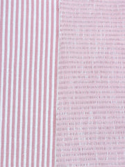 Load image into Gallery viewer, Dusty Rose & Ivory Jacquard Vertical Stripe Sweater Knit