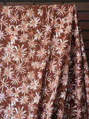 Load image into Gallery viewer, Flower Burst on Red Brown 100% Cotton Jersey