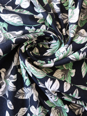 Load image into Gallery viewer, Flora & Fauna on Navy 100% Cotton Jersey
